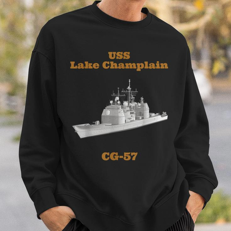 Uss Lake Champlain Cg-57 Navy Sailor Veteran Gift Sweatshirt Gifts for Him