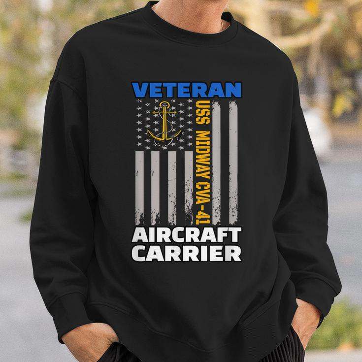 Uss Midway Cva-41 Aircraft Carrier Veterans Day Sailors Sweatshirt Gifts for Him