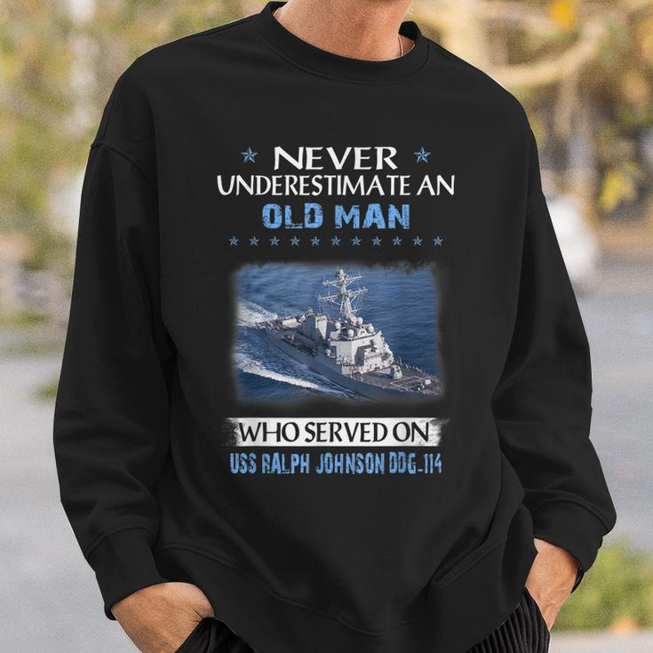Uss Ralph Johnson Ddg-114 Destroyer Class Veteran Father Day Sweatshirt Gifts for Him