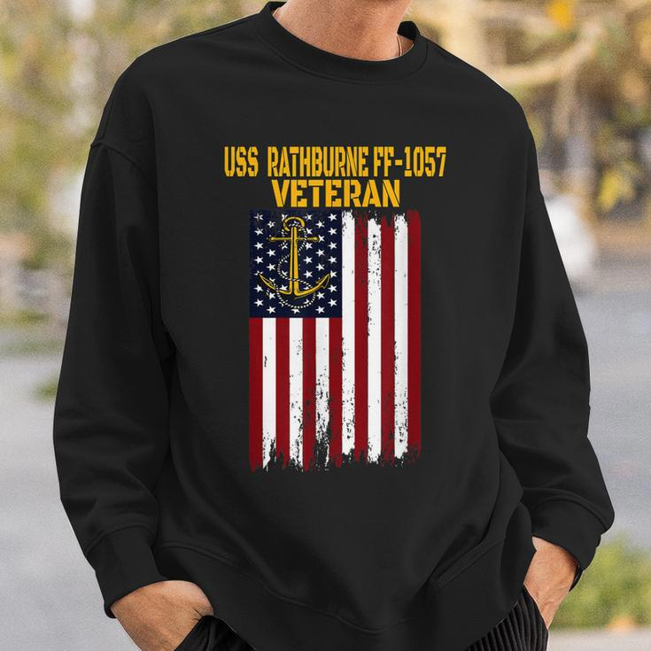 Uss Rathburne Ff-1057 Frigate Veterans Day Fathers Day Dad Sweatshirt Gifts for Him