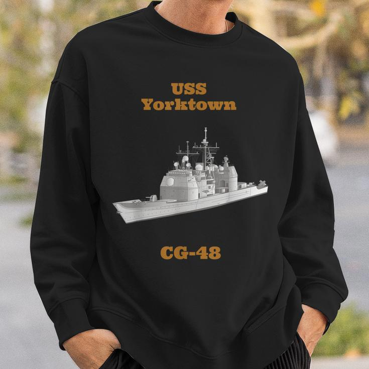 Uss Yorktown Cg-48 Navy Sailor Veteran Gift Sweatshirt Gifts for Him