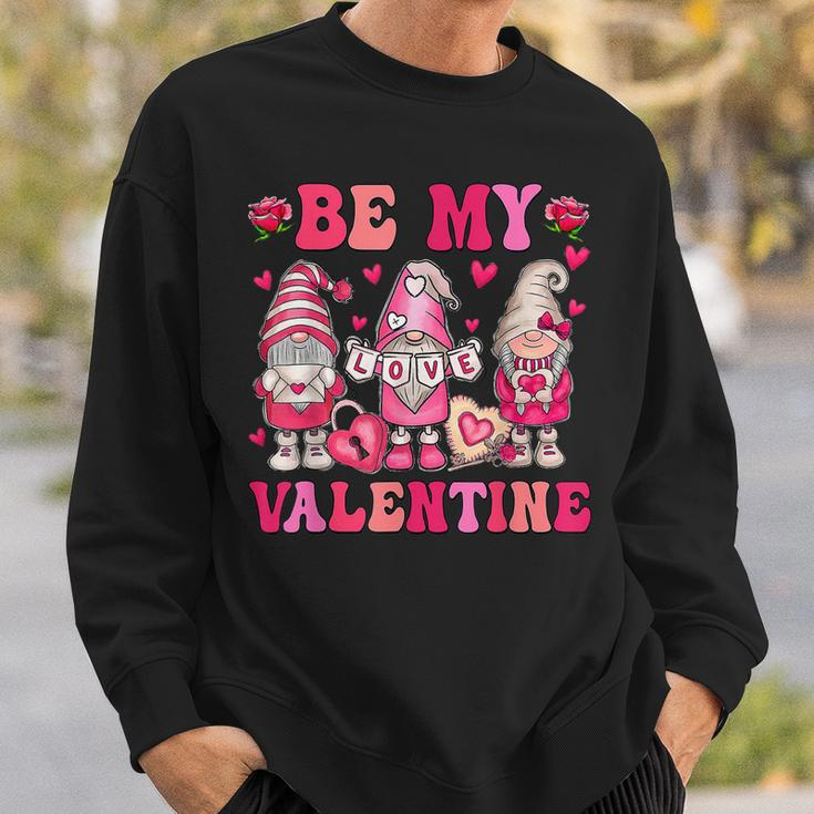 Valentines Day Gnome Be My Valentines Couple Gnome Heart Sweatshirt Gifts for Him