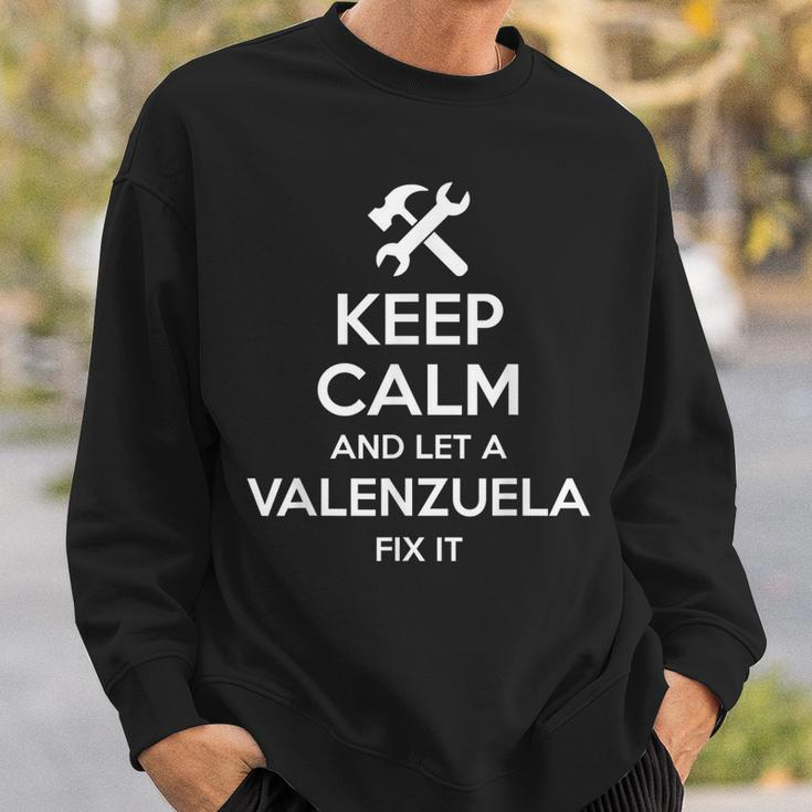 Valenzuela Funny Surname Birthday Family Tree Reunion Gift Sweatshirt Gifts for Him