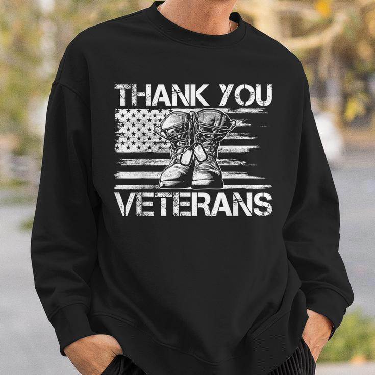 Veterans Day For Dad Grandpa Thank You Veterans Sweatshirt Gifts for Him
