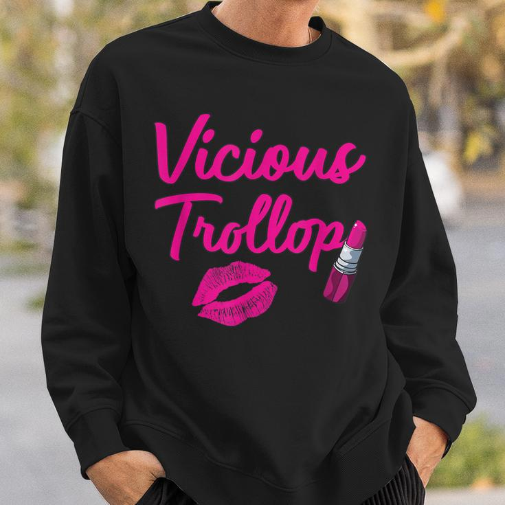 Vicious Trollop Lipstick Png Men Women Sweatshirt Graphic Print Unisex Gifts for Him