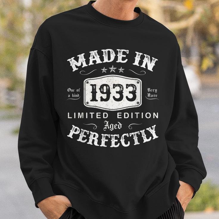 Vintage 1933 Made In 1933 90 Geburtstag Mann Frau 90 Jahre V2 Sweatshirt Geschenke für Ihn