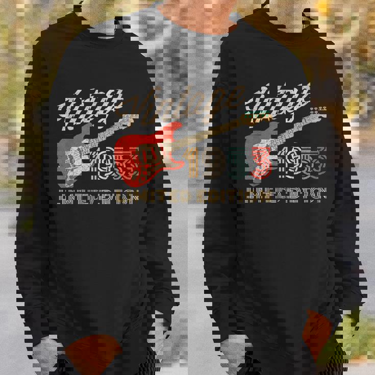 Vintage 1953 Limited Edition Guitar Year Of Birth Birthday Sweatshirt Gifts for Him