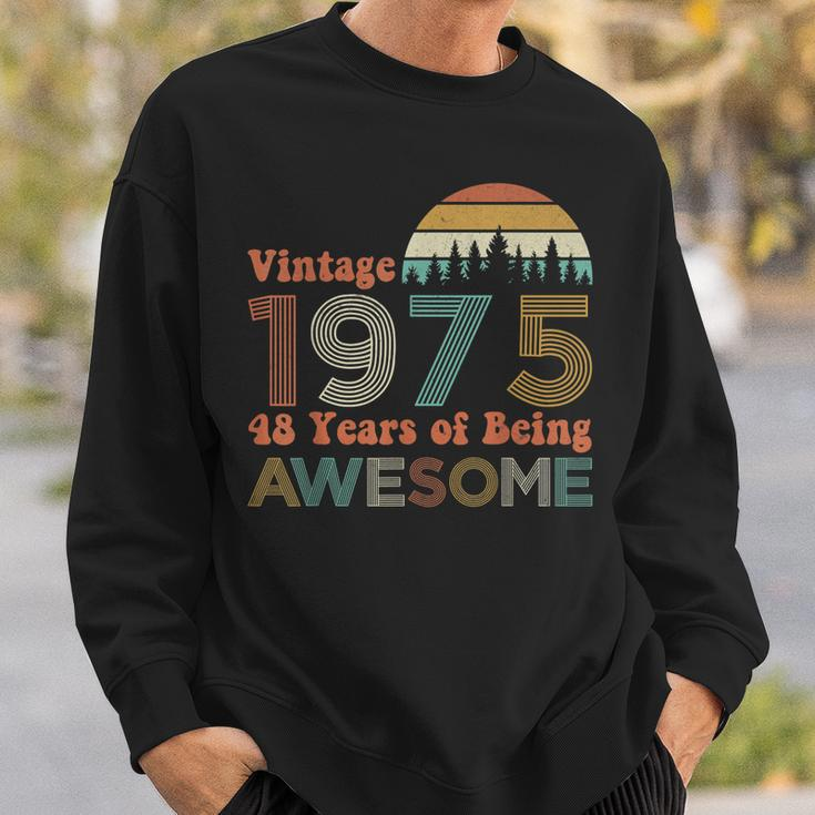 Vintage 1975 48 Years Of Being Awesome 48Th Birthday Sweatshirt Gifts for Him