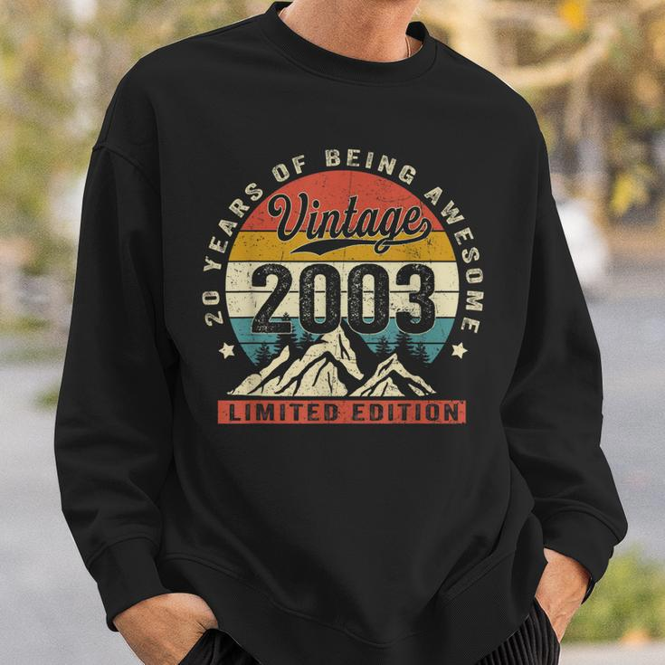 Vintage 2003 Limitierte Auflage Sweatshirt zum 20. Geburtstag Geschenke für Ihn