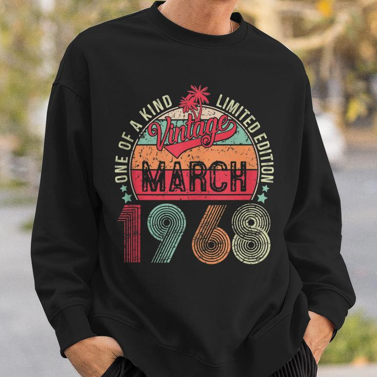Vintage 55 Year Old March 1968 Limited Edition 55Th Birthday V2 Sweatshirt Gifts for Him