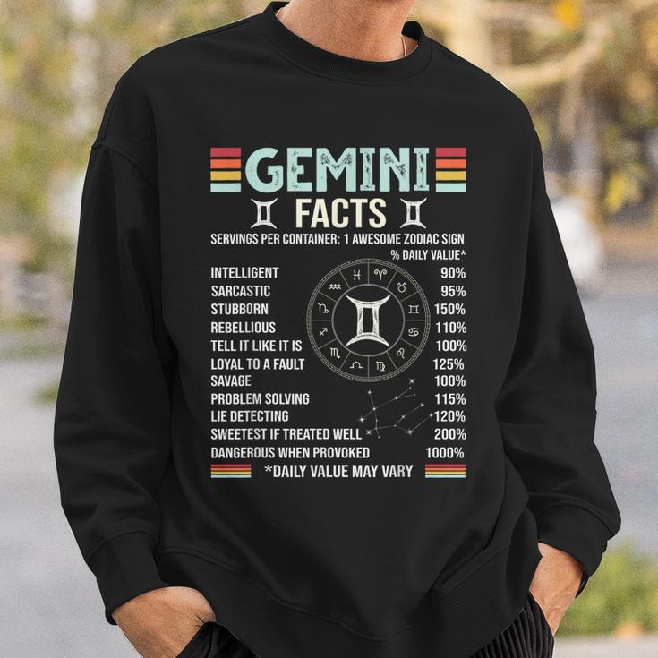 Vintage Astrology May June Birthday Zodiac Sign Retro Gemini Sweatshirt Gifts for Him