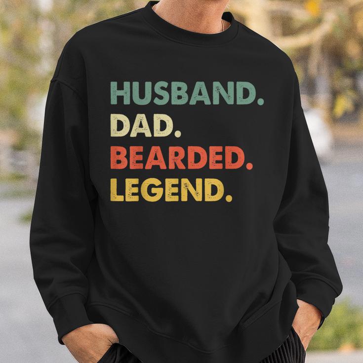 Vintage Beard Husband Dad Bearded Legend Men Sweatshirt Geschenke für Ihn