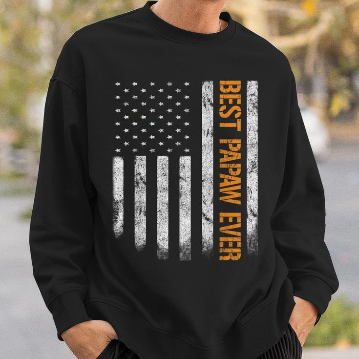 Vintage Best Papaw Ever American Flag Gift Sweatshirt Gifts for Him
