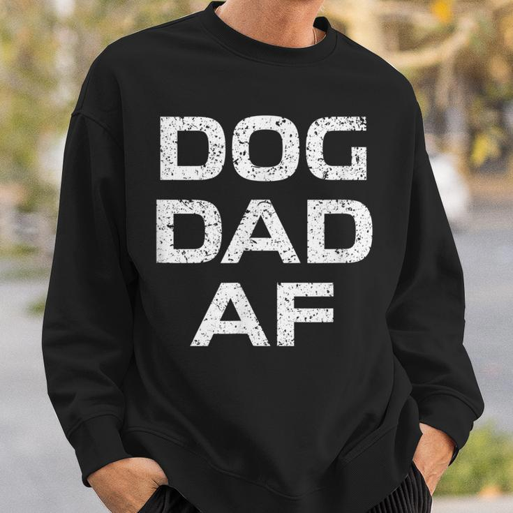 Vintage Dog Dad Af Mans Best Friend Gift For Mens Sweatshirt Gifts for Him