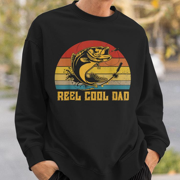 Vintage Fishing Reel Cool Dad Funny Fathers Day Sweatshirt Gifts for Him