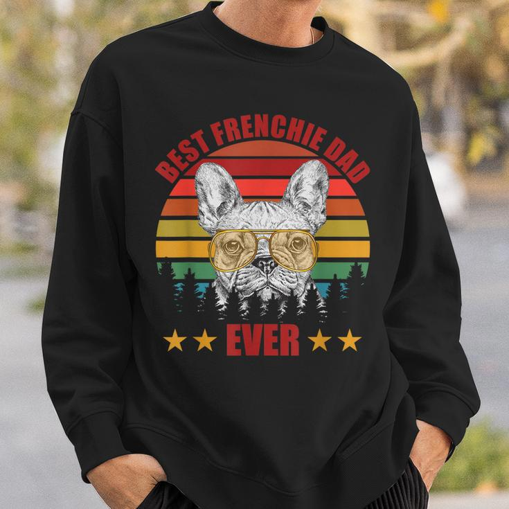 Vintage French Bulldog Best Frenchie Dad Ever Fathers Day Gift For Mens Sweatshirt Gifts for Him