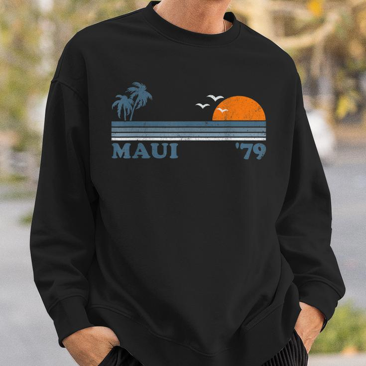 Vintage Maui Hawaii Beach Retro Hawaiian Vacation 70S Gift Sweatshirt Gifts for Him
