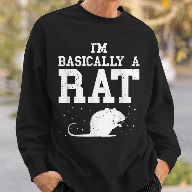 Vintage Rattenliebhaber Sweatshirt, Nagerbesitzer Maus Motiv Geschenke für Ihn