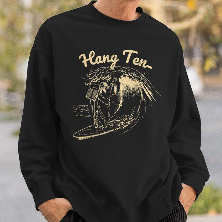 Vintage Surfing Moses Hang Ten Sweatshirt Gifts for Him