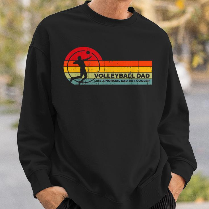 Volleyball Dad Like Normal But Cooler - Funny Volleyball Dad Sweatshirt Gifts for Him