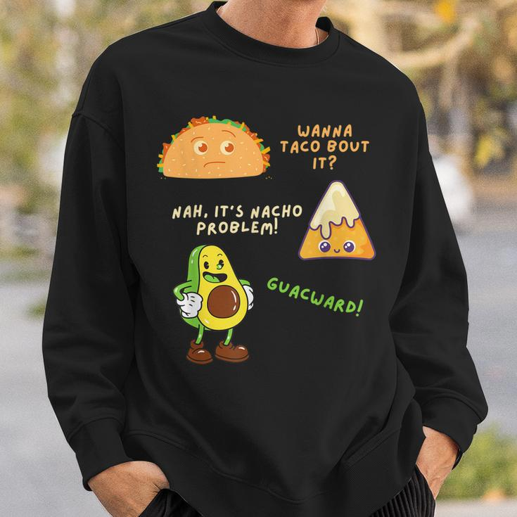 Wanna Taco Bout It Nacho Problem - Avocado Lover & GuacamoleCap Sleeve Sweatshirt Gifts for Him