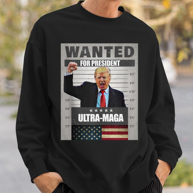 Wanted For President - Trump - Ultra Maga Sweatshirt Gifts for Him