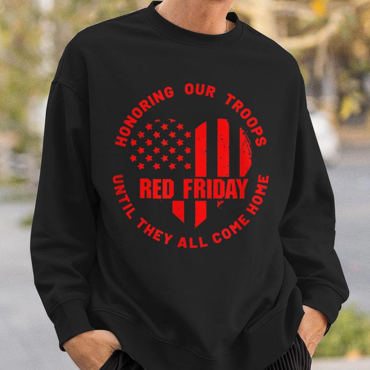 Wear Red On Friday Deployed Us Military Support Sweatshirt Gifts for Him