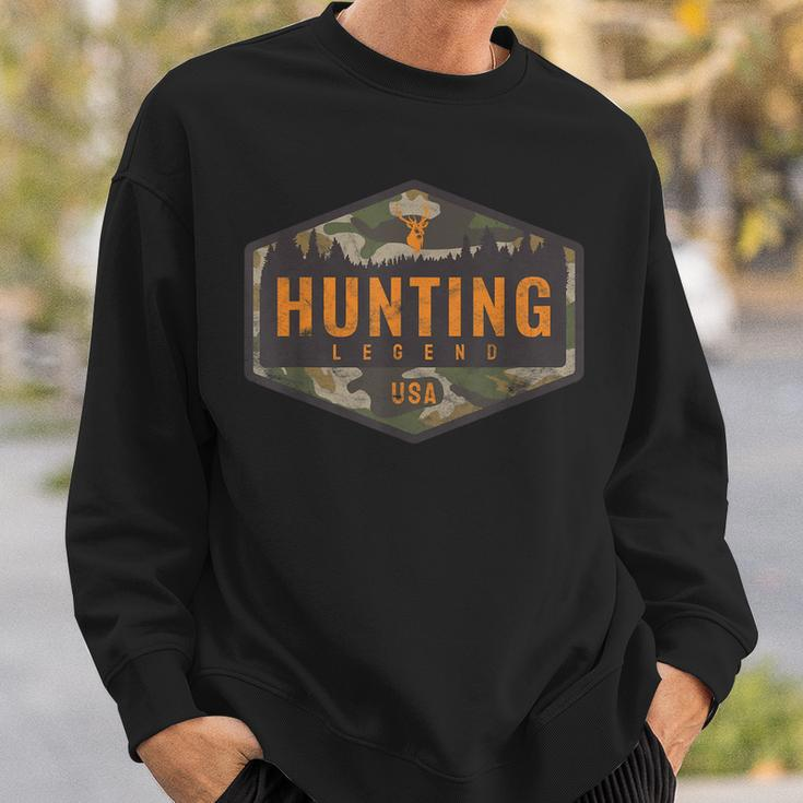 Weißer Schwanz Buck Deer Hunting Legend Herren Neuheit Jagd Sweatshirt Geschenke für Ihn