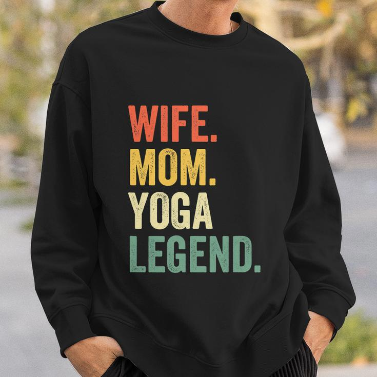 Wife Mom Yoga Legend Funny Sweatshirt Gifts for Him