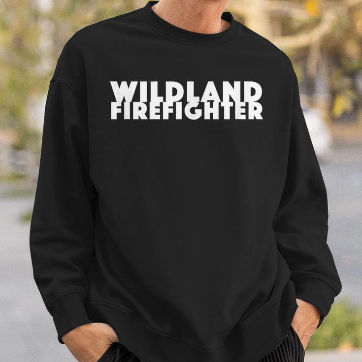 Wild Land Fire Fighter Remote Helmet Ax Sweatshirt Gifts for Him