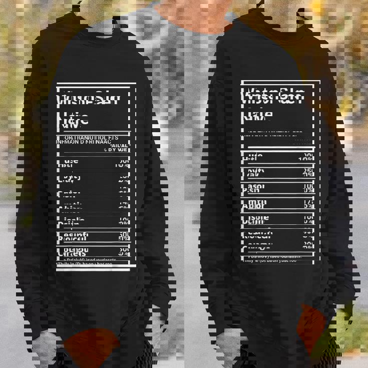 Winston-Salem Native Funny Nutrition Pride Sweatshirt Gifts for Him Winston-Salem Native Funny Nutrition Pride Sweatshirt Gifts for Him