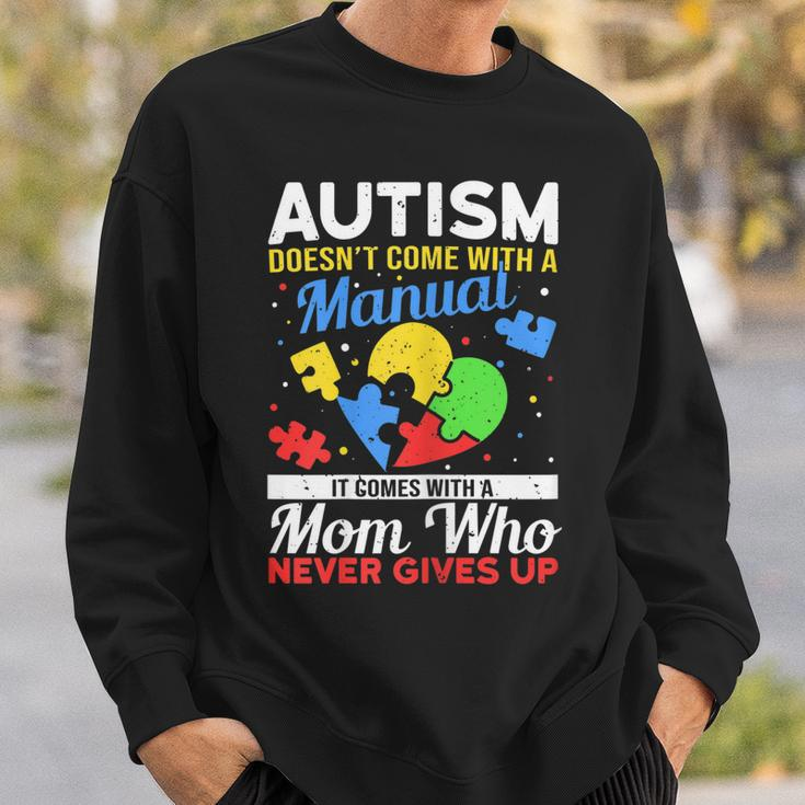 Womens Autism Mom For Autistic Girls Boys Autism Awareness Month Sweatshirt Gifts for Him