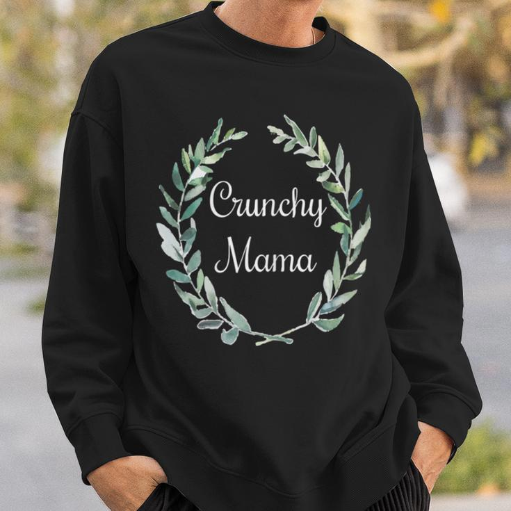 Womens Boho Crunchy MamaAll Natural Mother Gift Sweatshirt Gifts for Him