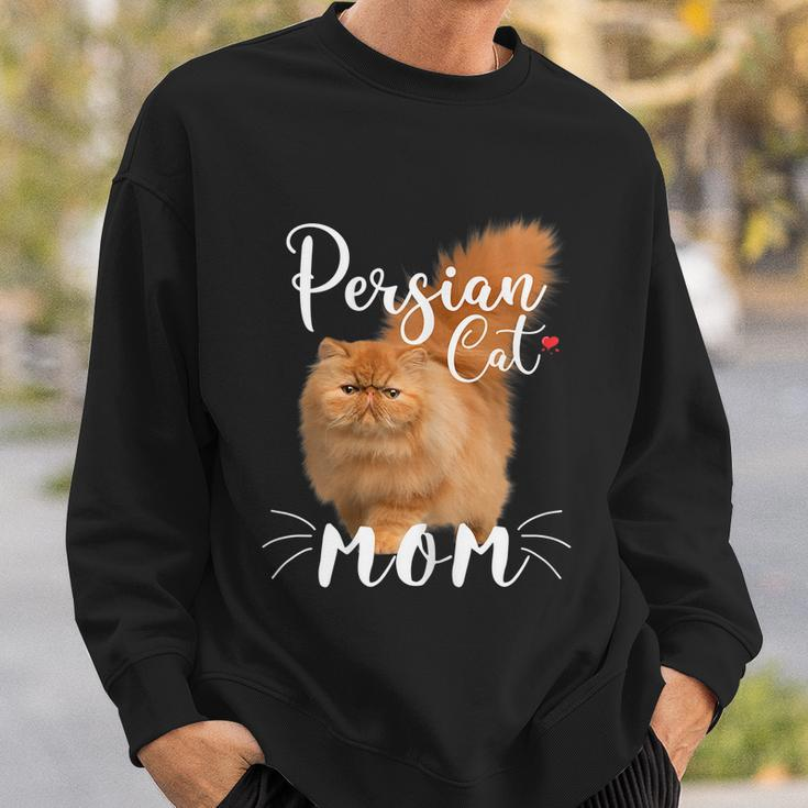 Womens Persian Cat Mom Female Cat Owner Persian Kitty Sweatshirt Gifts for Him