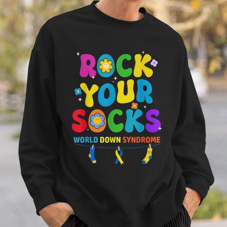 World Down Syndrome Day Rock Your Socks Awareness Sweatshirt Gifts for Him