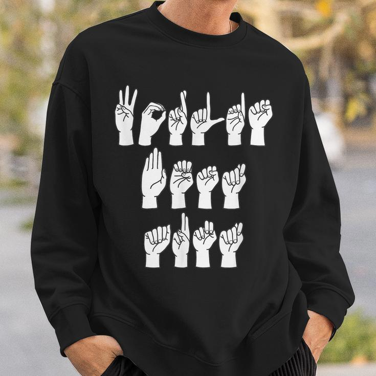 Worlds Best Aunt Zeichensprache Fingerzauber Asl Für Frauen Sweatshirt Geschenke für Ihn