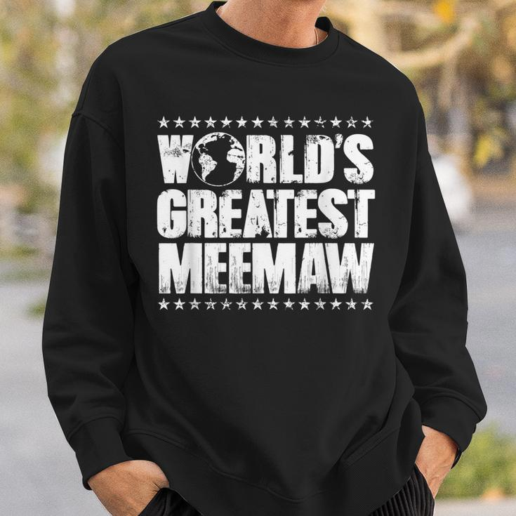 Worlds Greatest MeemawBest Ever Award Gift Sweatshirt Gifts for Him