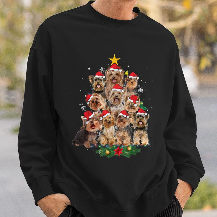 Yorkie Christmas Tree Funny Xmas Gifts For Yorkie Dog Lover Tshirt Sweatshirt Gifts for Him