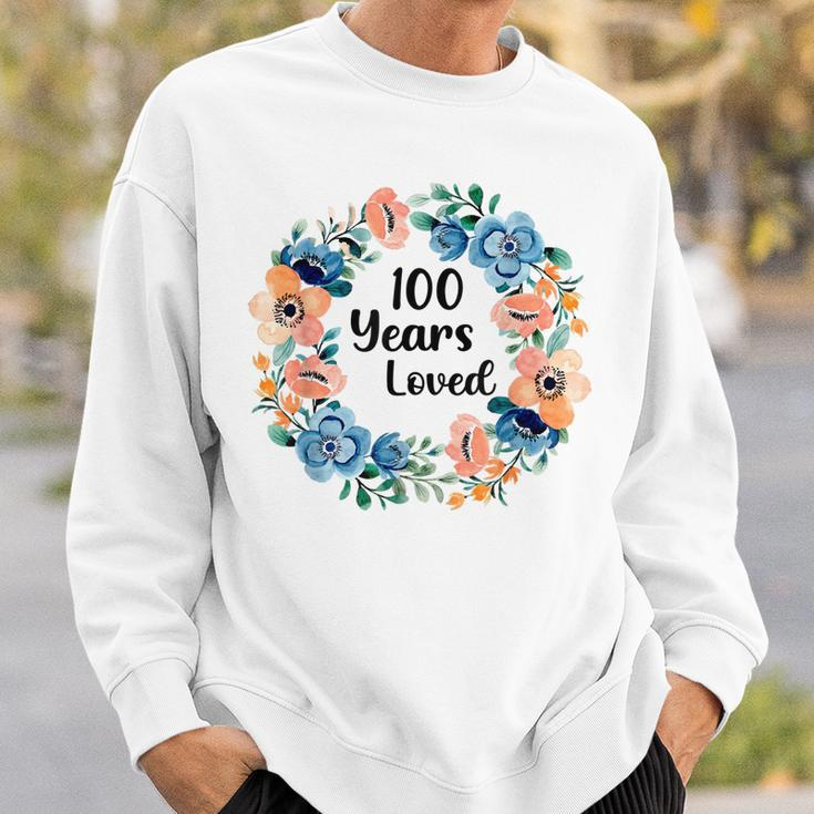 100 Jahre Liebte Mama Oma 100 Jahre Alt 100 Geburtstag Sweatshirt Geschenke für Ihn