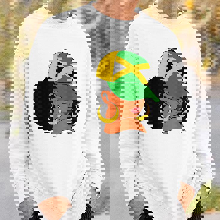 Afro Patriotic Jamaica Flag Jamaica Girls Rock Jamaica Sweatshirt Gifts for Him