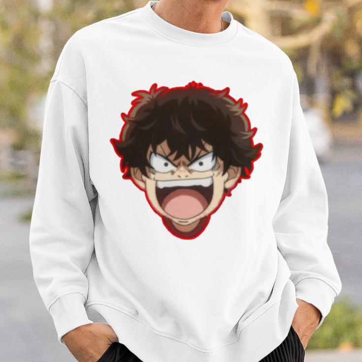 Ao Ashi Angry Face Anime Aoashi Sweatshirt Mazezy