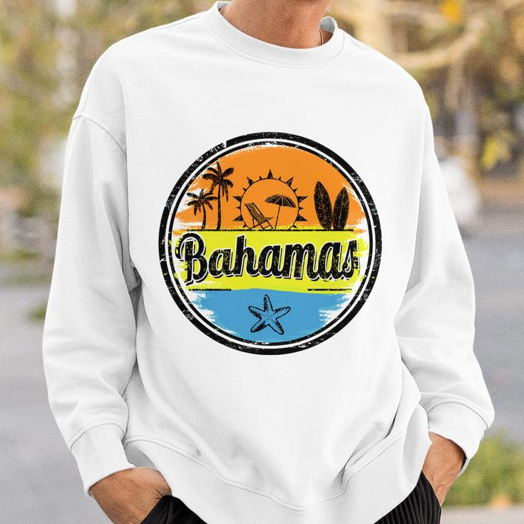 Bahamas Retro Circle Sweatshirt Gifts for Him