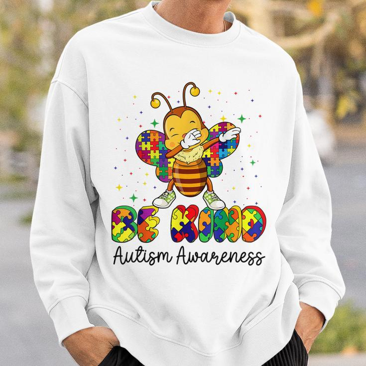 Be Kind Autism Awareness Puzzle Bee Dabbing Support Kids Sweatshirt Gifts for Him