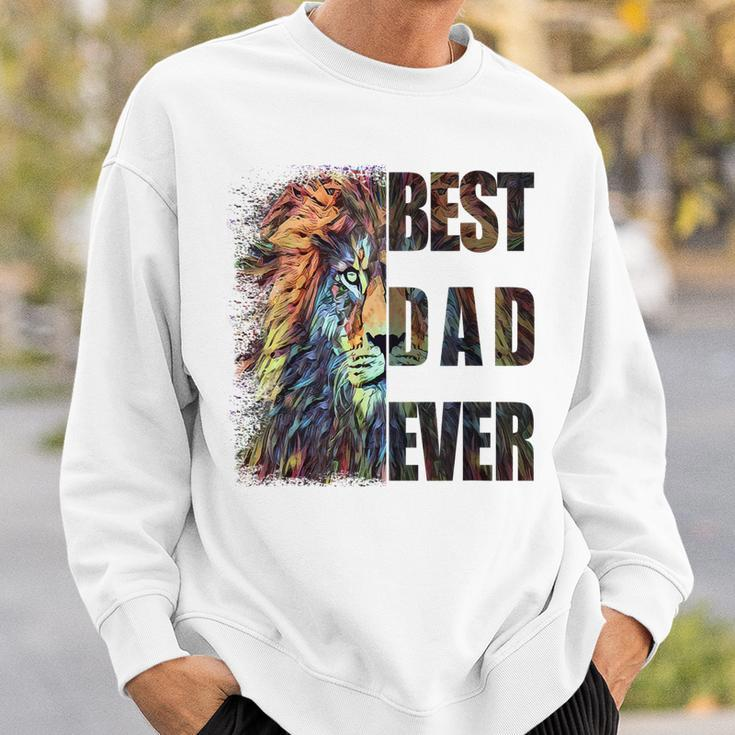 Best Dad Ever Lion Gift For Mens Sweatshirt Gifts for Him