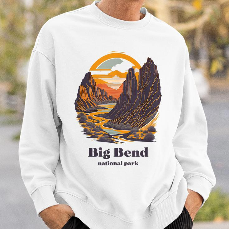 Big Bend National Park Texas Cool Vintage Style Sweatshirt Gifts for Him