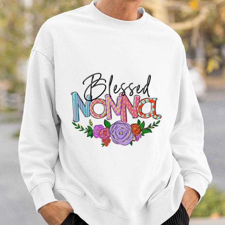 Blessed Nonna Graphic First Time Grandma Shirt Plus Size Shirts For Girl Mom Son Sweatshirt Gifts for Him