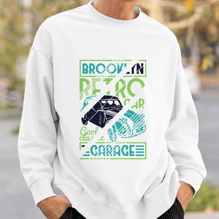 Brooklyn Retro Car Sweatshirt Gifts for Him