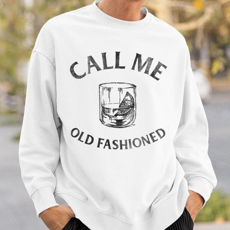 Call Me Old Fashioned-Cocktail Glass Sweatshirt Gifts for Him