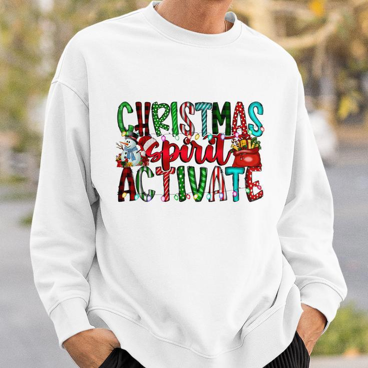 Christmas Spirit Activate Funny Christmas Xmas V2 Sweatshirt Gifts for Him