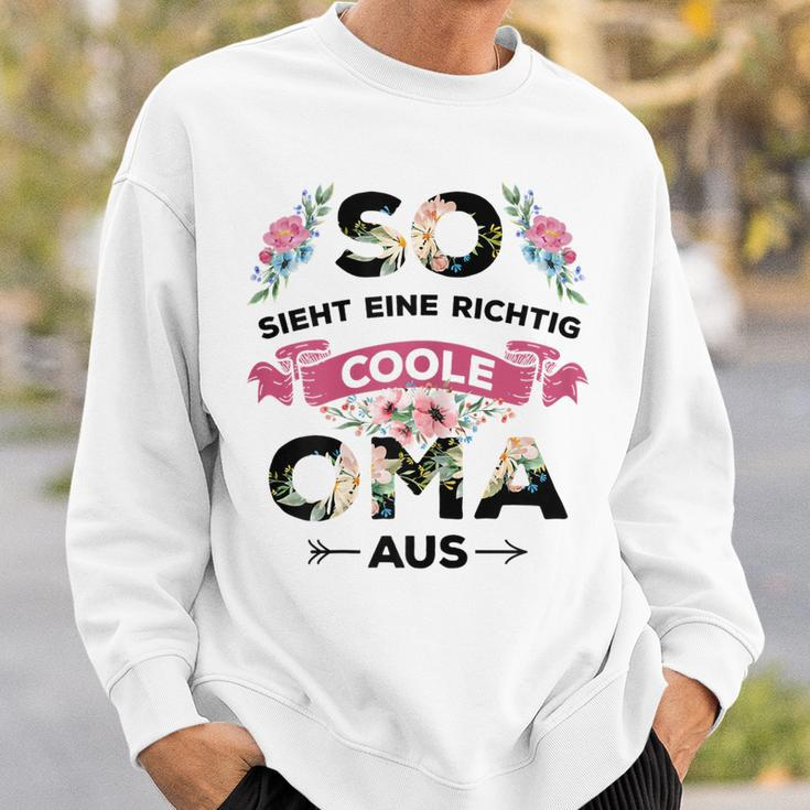 Coole Oma Sweatshirt, So Sieht Eine Richtige Oma Aus Design für Großmütter Geschenke für Ihn